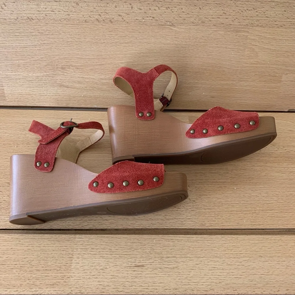 Lucky brand wedge sandals.  NWOT